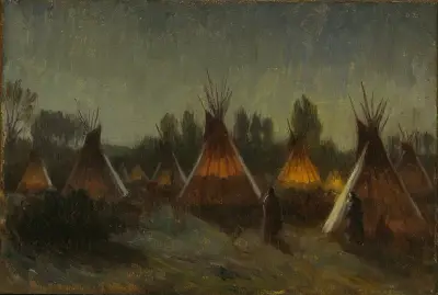 Shadows in the Night av Joseph Henry Sharp