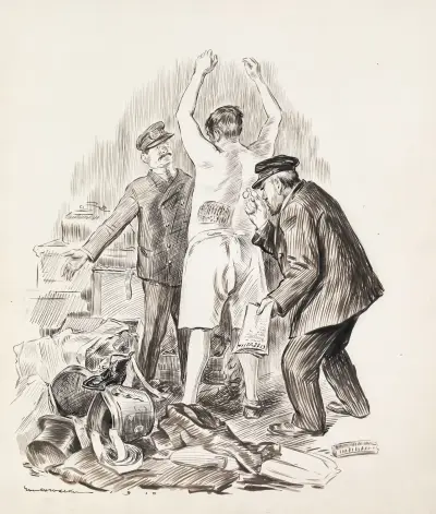 A Custom House Stickler. Take him to the appraisers office von William Henry Walker