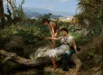Römische Idylle – Fischerei von Henryk Siemiradzki