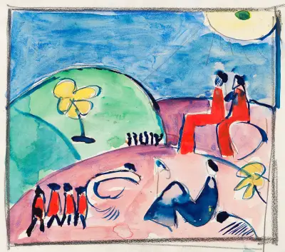 Die gelbe Blume av Hermann Stenner