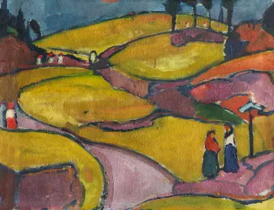 Rhythmische Landschaft (Eifel) av Hermann Stenner