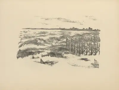 Am Strande Libaus av Hermann Struck