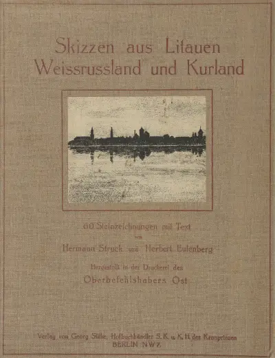 Skizzen aus Litauen, Weissrussland und Kurland – cover av Hermann Struck