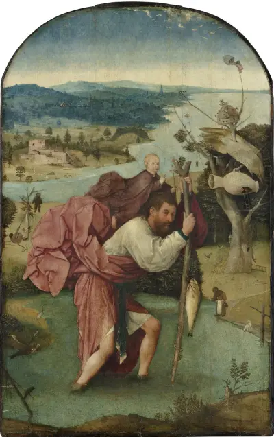 Saint Christopher Carrying the Christ Child, Hieronymus Bosch