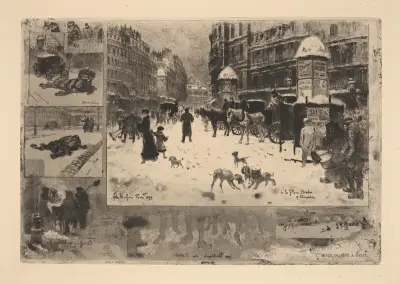 Zima 1879 v Paříži, Félix Hilaire Buhot