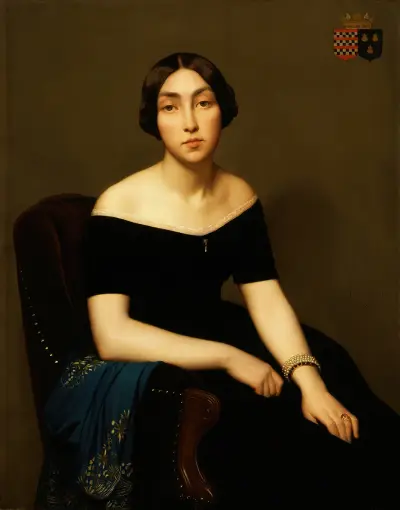 Madame Louis Antoine de Cambourg av Jean-Hippolyte Flandrin