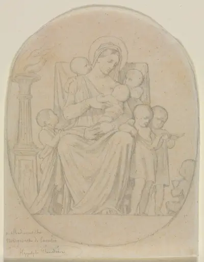 Saint Félicité and Her Seven Sons av Jean-Hippolyte Flandrin