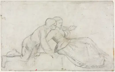 Study for ‘The Hireling Shepherd’ av William Holman Hunt