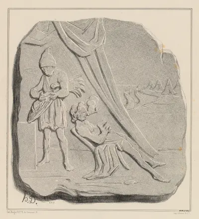Achille sous sa tente av Honoré Daumier