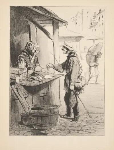Hunting and fishing Pl.18 av Honoré Daumier