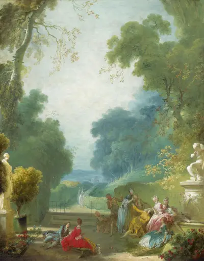 A Game of Hot Cockles av Jean-Honoré Fragonard