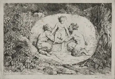 Bacchanales av Jean-Honoré Fragonard