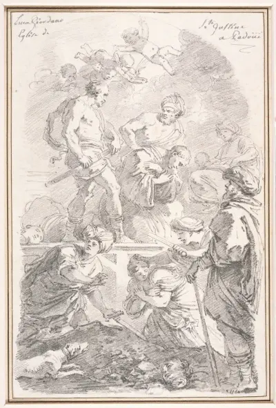 Le Martyre de Saint Placide av Jean-Honoré Fragonard