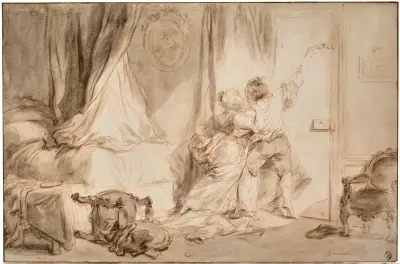 ‘Le Verrou’ (The bolt) – nr 1 av Jean-Honoré Fragonard