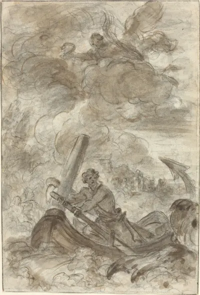 Orlando Kills the Orc with an Anchor av Jean-Honoré Fragonard