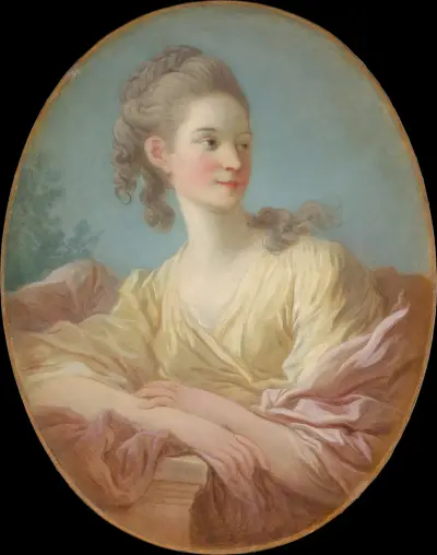 Portrait of a Young Woman av Jean-Honoré Fragonard