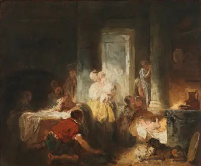 Roman Interior von Jean-Honoré Fragonard
