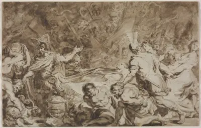 The Funeral of Decius Mus av Jean-Honoré Fragonard