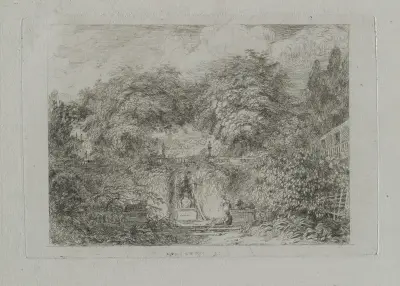 The Little Park, 1763 av Jean-Honoré Fragonard
