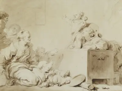 Der kleine Prediger von Jean-Honoré Fragonard