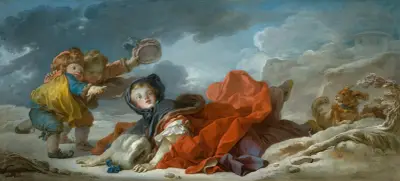 Winter von Jean-Honoré Fragonard