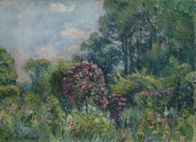 Der Rosengarten in Giverny (Monets Haus), 1929 von Blanche Hoschedé-Monet