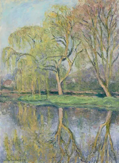 Der Frühling (Der Seerosenteich in Giverny) von Blanche Hoschedé-Monet