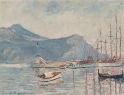 Boote im Hafen von Blanche Hoschedé-Monet