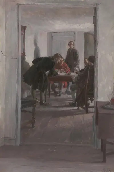 In the old Raleigh Tavern av Howard Pyle
