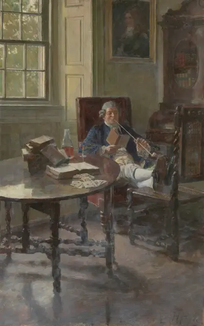 They read only upon occasion, when the weather darkened av Howard Pyle