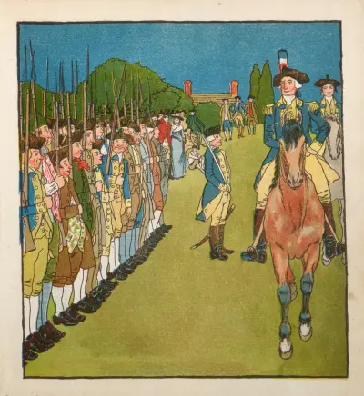 Yankee Doodle: An old friend in a new dress Pl.2 av Howard Pyle
