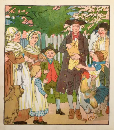 Yankee Doodle: An old friend in a new dress Pl.7 av Howard Pyle