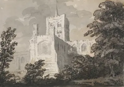 Klášterní kostel v St Albans, George Howland Beaumont