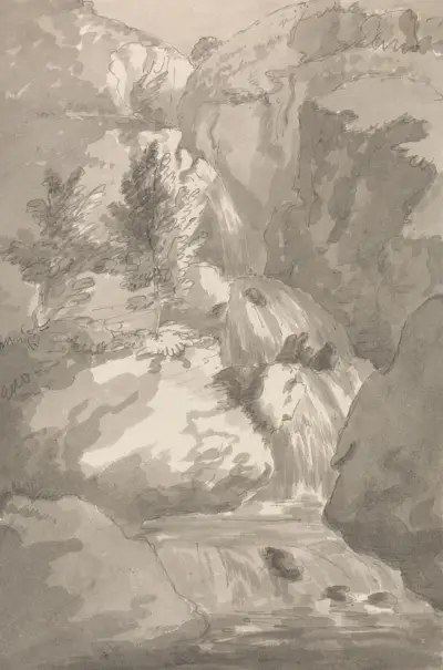 Část Brind Gill v Ligburthwaite, George Howland Beaumont