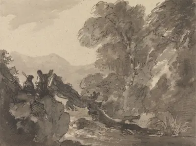 Romantická krajina, George Howland Beaumont