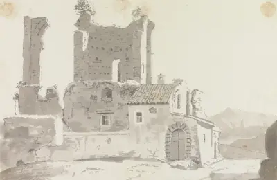 Ruiny u Říma, George Howland Beaumont