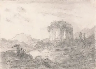 Venušin chrám, záliv Baiae, George Howland Beaumont