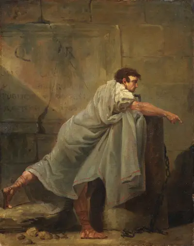Orator in Prison av Hubert Robert