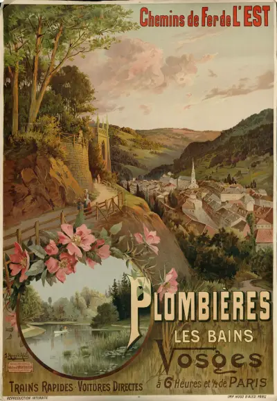 Chemins de fer de l’Est ; Plombières les Bains, Frederic Hugo d’Alési