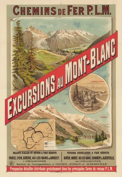 Chemins de fer P.L.M. Excursions au Mont-Blanc, Frederic Hugo d’Alési