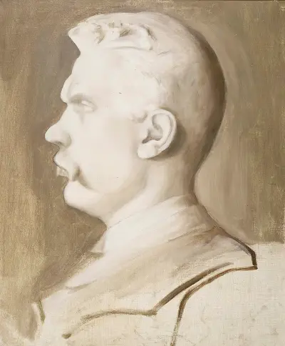 Albert Edelfelt (Ville Vallgrenin Veistoksen Mukaan) von Hugo Simberg
