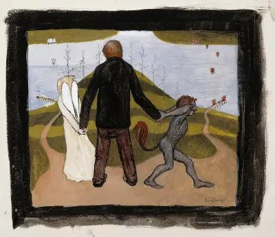 At the Crossroads von Hugo Simberg