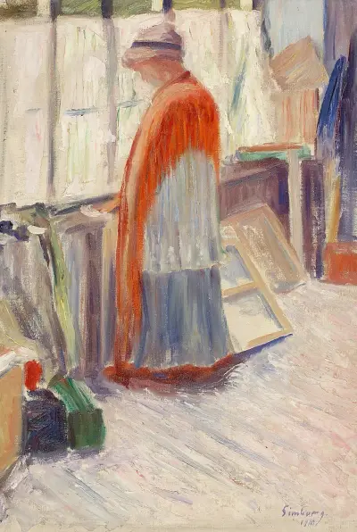 In The Studio von Hugo Simberg