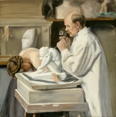 Portrait Of Viktor Malmberg von Hugo Simberg