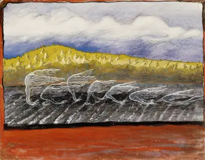 The Wind Blows av Hugo Simberg