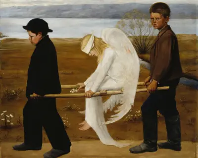 The Wounded Angel von Hugo Simberg