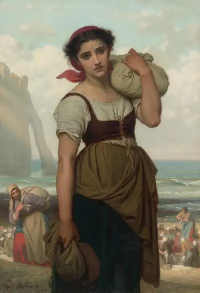 Laveuse D’étretat av Hugues Merle