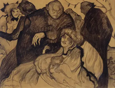 Figural composition av Stanisław Ignacy Witkiewicz