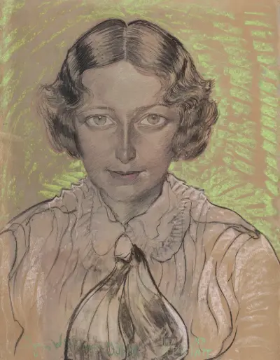Portret Eugenii Bundykowej, 1933 av Stanisław Ignacy Witkiewicz