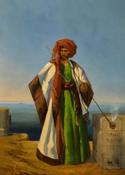 Ein Tabakhändler von Ippolito Caffi